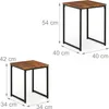 Relaxdays Beistelltisch 2er Set, stapelbar, Industrie Produktbild-Vorschau 6
