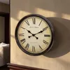 Omgoods - Extra Grote Wandklok 50 cm - Traditionele Station Productafbeelding-voorbeeld 2