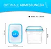 Frischhaltedose Gefrierdosen Vorratsdosen 4er Set 900 ml Produktbild-Vorschau 2