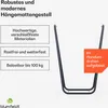 Blumfeldt Robuster Hängesesselständer für den Garten - Produktbild-Vorschau 2