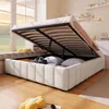 A bed with storage space is shown in a bedroom setting. Anteprima dell’immagine prodotto