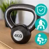 Kettlebell żeliwny 4 kg do treningu siłowego, odważnik do Podgląd zdjęcia produktu 6