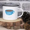Mr. & Mrs. Panda Emaille Tasse Kaffee Tasse - Weiß - Produktbild-Vorschau 3