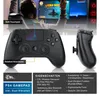 A person playing a video game with a controller, with close-ups of the controller and its features. Produktbild-Vorschau