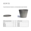 Blumentopf Untersetzer Ecopots Amsterdam Kunststoff Ø 50,5 Produktbild-Vorschau 12