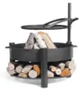Ein Gartenmöbel.Zubehör_Sonstiges.Feuerschalen_Grills im Maß 60 x 110 x 60 aus Stahl. Farbe Schwarz Náhľad obrázku produktu