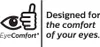 A graphic with an eye icon, a thumbs-up icon, and text promoting eye comfort. Produktbild-Vorschau