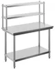 Wiltec tavolo da lavoro in acciaio inox 120x60x145cm Tavolo Anteprima dell’immagine prodotto 3