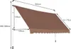 COSTWAY Tenda a morsetto larga 350 cm, tenda da balcone Anteprima dell’immagine prodotto 3