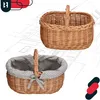 Two wicker baskets are shown against a background of architectural blueprints. Náhled obrázku produktu