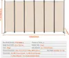 Paraván pro rozdělení místnosti 311 cm - 6 panelů - béžový Náhled obrázku produktu 7