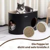 PetRhein Kratzbrett für Katzen aus Kratzpappe,3-in-1 großes Produktbild-Vorschau 3