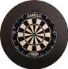 A dartboard with a dark surround, viewed from the front. Produktbild-Vorschau