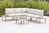 Merxx "Delphi" Lounge Set, Aluminium/Akazie, weiß Produktbild-Vorschau 2