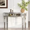 MODFU Luxe console-/kaptafeltje met lade en kristallen Productafbeelding-voorbeeld 5