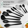 Sada kuchyňského náčiní černé silikonové náčiní na vaření Náhled obrázku produktu 4