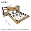 A diagram of a bed frame with dimensions indicated by numbers and lines. Produktbild-Vorschau