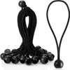 25 schwarze Gummizugspanner für Zelte und Banner Produktbild-Vorschau 1