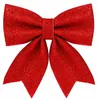 Vánoční stromek Mašle červená s glitry 23 x 29 cm Náhled obrázku produktu 1