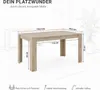 Homestyle4u Esstisch 135x80 cm Eiche Grau Esszimmertisch Produktbild-Vorschau 5
