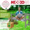 MODO24 Gartenbank Holz, 2-Sitzer, Friesenbank, Parkbank, Produktbild-Vorschau 5