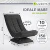 Lehátko Juskys Corsica - manšestrový poťah, ergonomické, Náhľad obrázku produktu 10