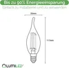 LUMILED BA35 E14 LED Lampe 6 Stück Set 7W (ersetzt 60W) Produktbild-Vorschau 13