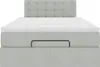 vidaXL Ottomanische Bett mit Matratze Hellgrau 120x190 cm Produktbild-Vorschau 6