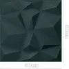 A dark gray, geometric 3D wall panel with dimensions indicated. Produktbild-Vorschau