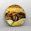 Wanduhr - Rund - Glasuhr - Auto Lenkrad Classic - 40x40cm - Produktbild-Vorschau 4