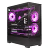 A gaming PC with purple LED lighting. Produktbild-Vorschau