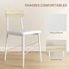 HOMCOM Ensemble table et chaises, table de cuisine avec Voir les images du produit 4