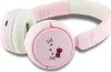 A pair of pink Hello Kitty themed on-ear headphones. Produktbild-Vorschau