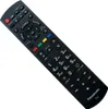 A black remote control for a Panasonic TV is shown against a white background. Produktbild-Vorschau