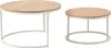 H.J WeDoo Set de 2 tables basses rondes, Ø(80 +60)cm Table Voir les images du produit 17