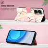 Tecno Camon 19 Hülle, Marmor Motiv Kunstleder Tasche Wallet Produktbild-Vorschau 3