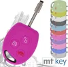 Auto Schlüssel Hülle Silikon Schutz Cover Pink kompatibel Produktbild-Vorschau 1