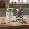 2er Set Trinkglas 440ml Halloween Glas-Strohhalm Produktbild-Vorschau 5