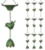 Outsunny 3er Set Regenkette 123cm Regenablaufkette aus Produktbild-Vorschau 1