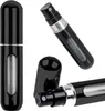 Multiple views of a black perfume atomizer. Náhled obrázku produktu