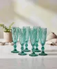 Sektgläser Glas ELISE Turquise 180 ml 5,8x7x20 cm Türkis Produktbild-Vorschau 4