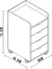 VCM Rollcontainer Konal Maxi Weiß Produktbild-Vorschau 5