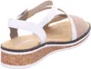 Rieker Damen Keil-Sandaletten Weiß/Beige Voir les images du produit 28