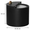 Stolik kawowy Vicco Tavilo Dąb/czarny 38 x 38 cm, Model Podgląd zdjęcia produktu 3
