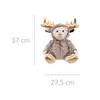 A plush toy bear dressed as a reindeer, with golden antlers and golden paw pads, is shown against a white background. Náhľad obrázku produktu