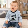 BONDI Baby Jungen Langarmshirt "Hirsch" 91776 | Stripe Produktbild-Vorschau 3