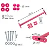 4iQ 5x Metall Turnstange 60 cm Kinder Pink – Set Produktbild-Vorschau 2