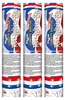 tireur de confettis en 3 parties - rouge, blanc, bleu - Voir les images du produit 2