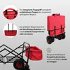 Bollerwagen faltbar mit Dach, PolyurethanRädern, Hecktasche Produktbild-Vorschau 3