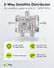 Goobay 67001 Distributore SAT, 2 vie, 2 uscite, argento - Anteprima dell’immagine prodotto 3